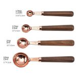 Rose Gold Stainless Steel Measuring Cups And Spoon Set 8pcs