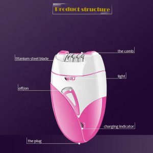 kemei KM189A rechargeable lady epilator electric hair removal device