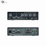 Professional Q24 USB Audio Interface Sound Card Mixing Computer Recording Box for Livestream Broadcast Musical Performance