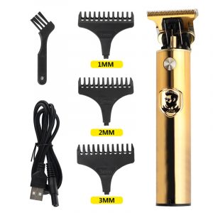 Stainless steel rechargeable hair trimmer