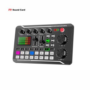 F9 Professional Live Sound Card Support BT4.0 Audio Noise Canceling Mixer