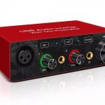 USB audio interface solo with XLR cable Support 48V Phantom Power USB Sound Cards